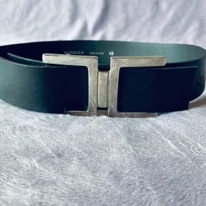 Marella Black Leather Belt